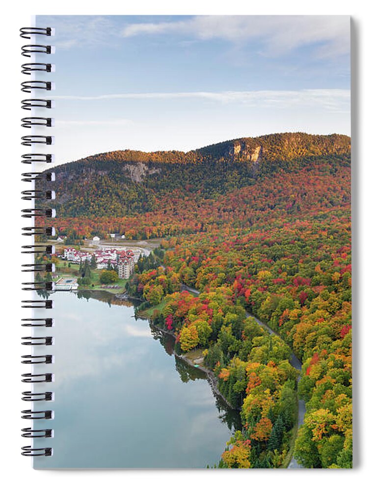 Abeniki Mountain Spiral Notebook featuring the photograph Lake Gloriette - Dixville, New Hampshire #1 by Erin Paul Donovan