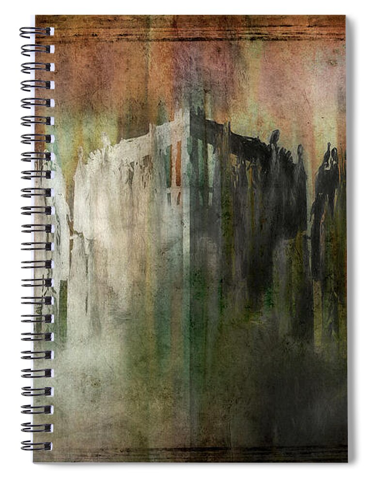 Digital Art Spiral Notebook featuring the photograph Lines #1 by Cheryl Day