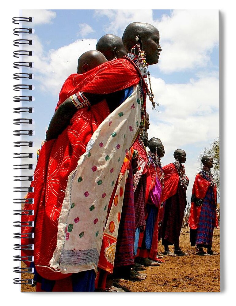 Maasai Women Spiral Notebook featuring the photograph Maasai Women #2 by Gene Taylor