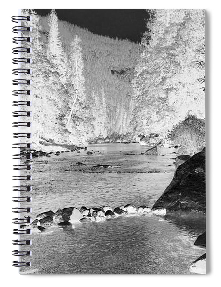 Photograph River Yosemite Infrared Spiral Notebook featuring the photograph Merced River in Yosemite #1 by Beverly Read