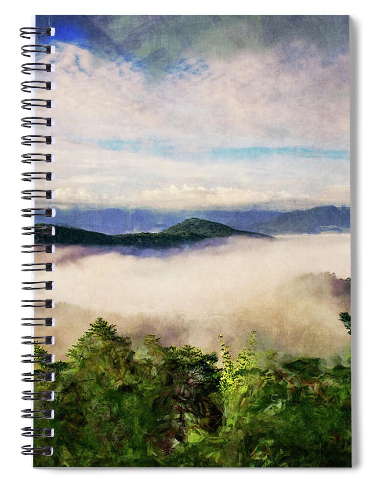 Tennessee Spiral Notebook featuring the photograph Mountain View #1 by Phil Perkins