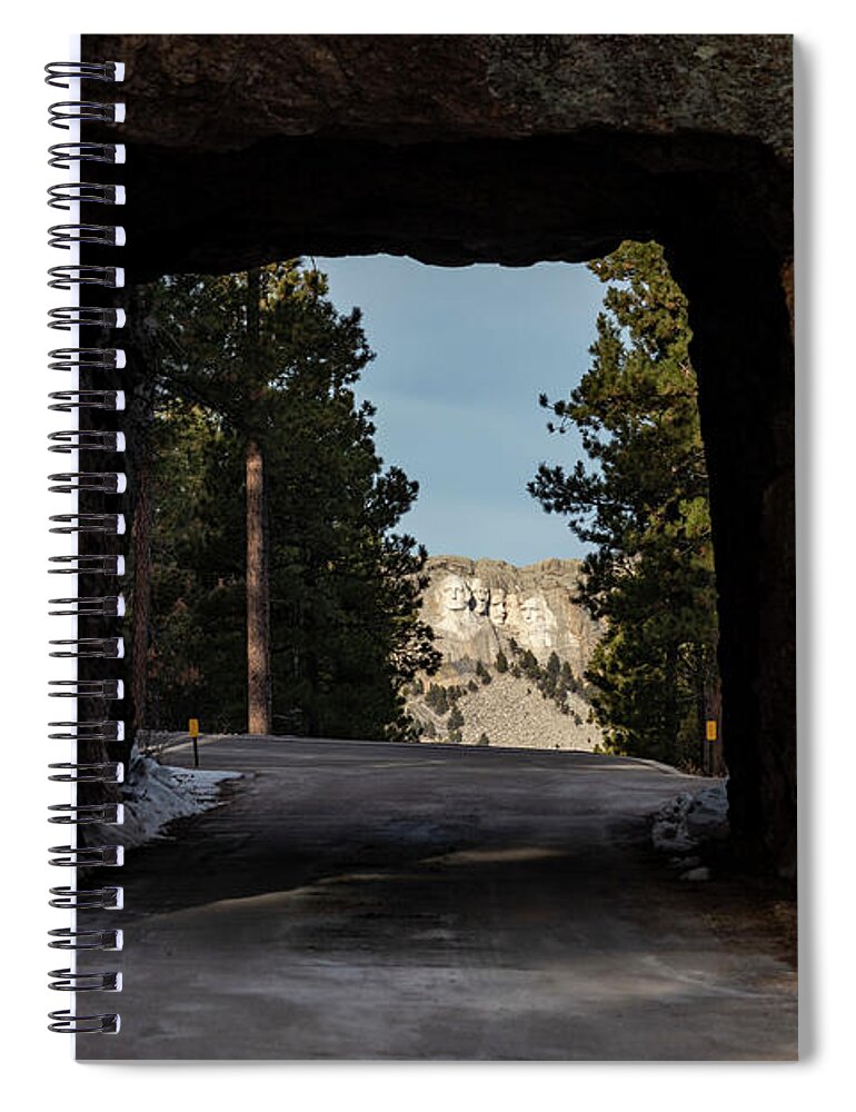 Mt Rushmore Spiral Notebook featuring the photograph Mt. Rushmore #1 by Jim West