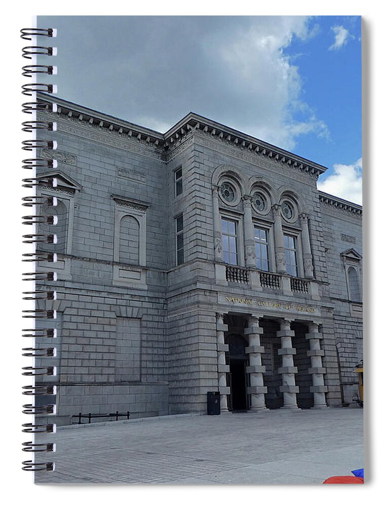 National Gallery Spiral Notebook featuring the photograph National Gallery of Ireland by Cindy Murphy