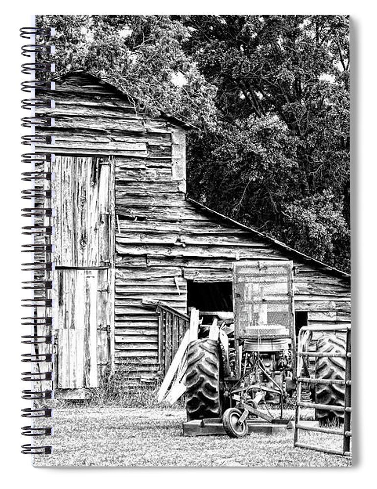 Barn Spiral Notebook featuring the photograph Old Barn #1 by Kimberly Chason