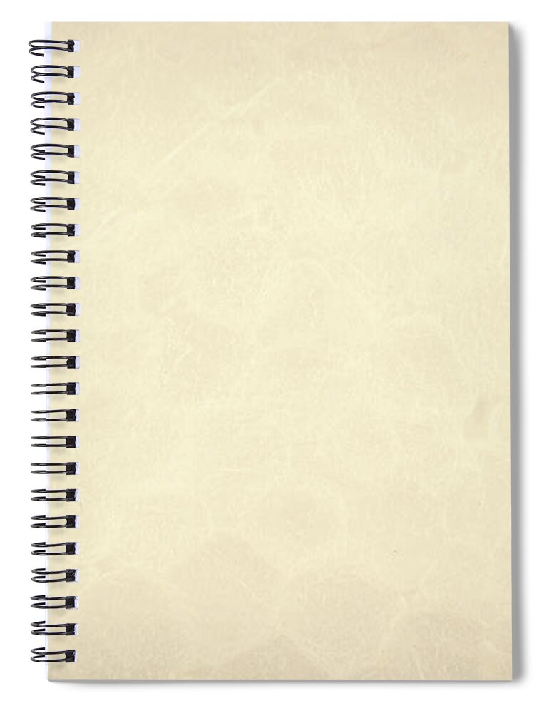 Old Blank Paper On A White Background Spiral Notebook