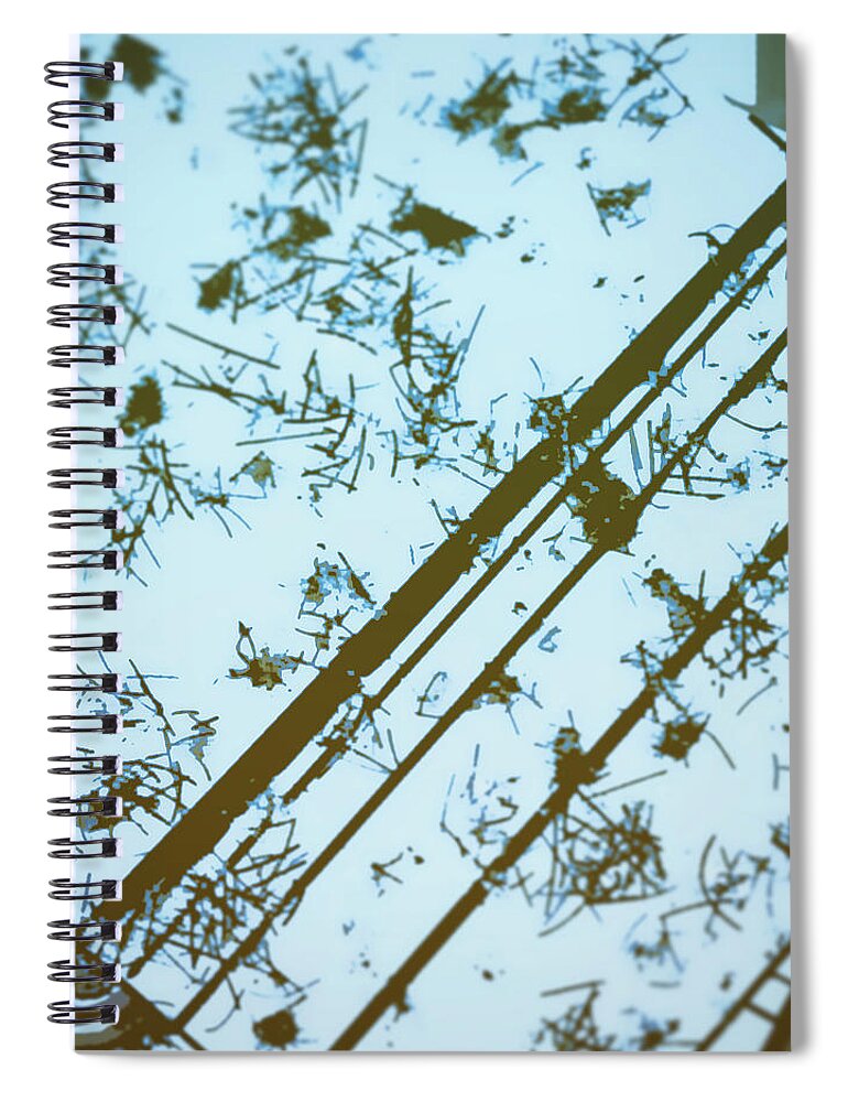 Abstract Spiral Notebook featuring the digital art Pattern 18 by Marko Sabotin