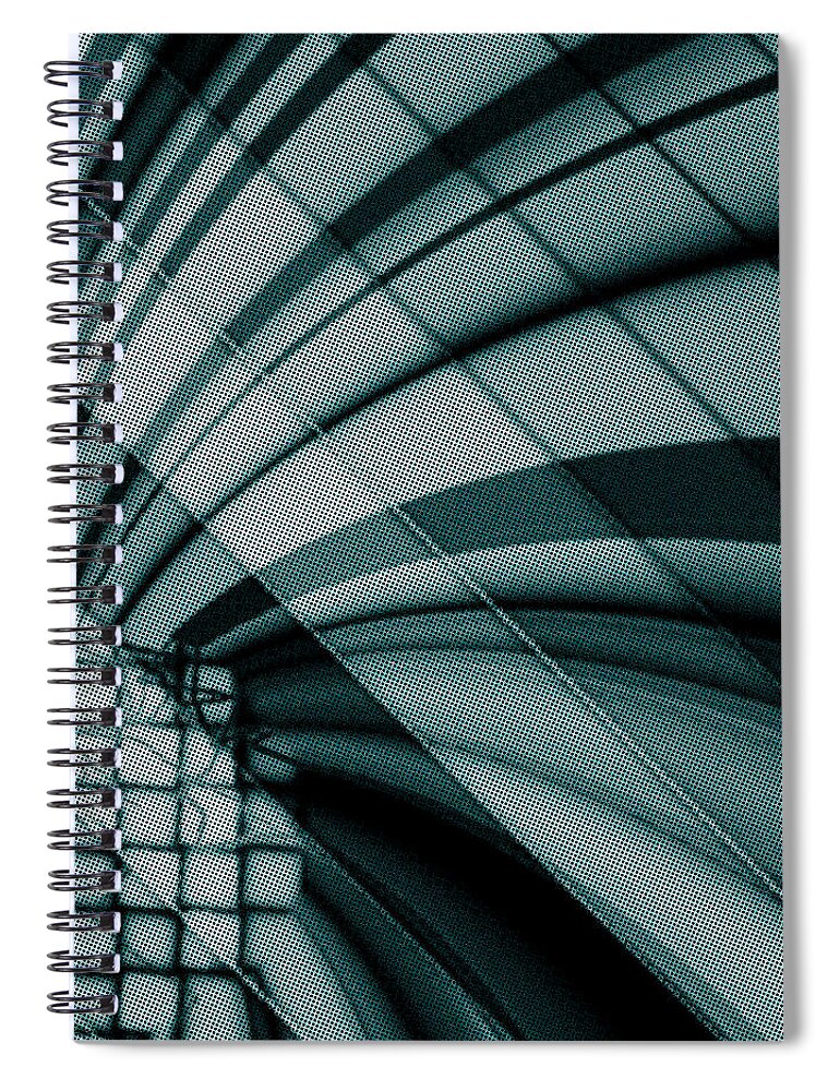 Abstract Spiral Notebook featuring the digital art Pattern 32 by Marko Sabotin