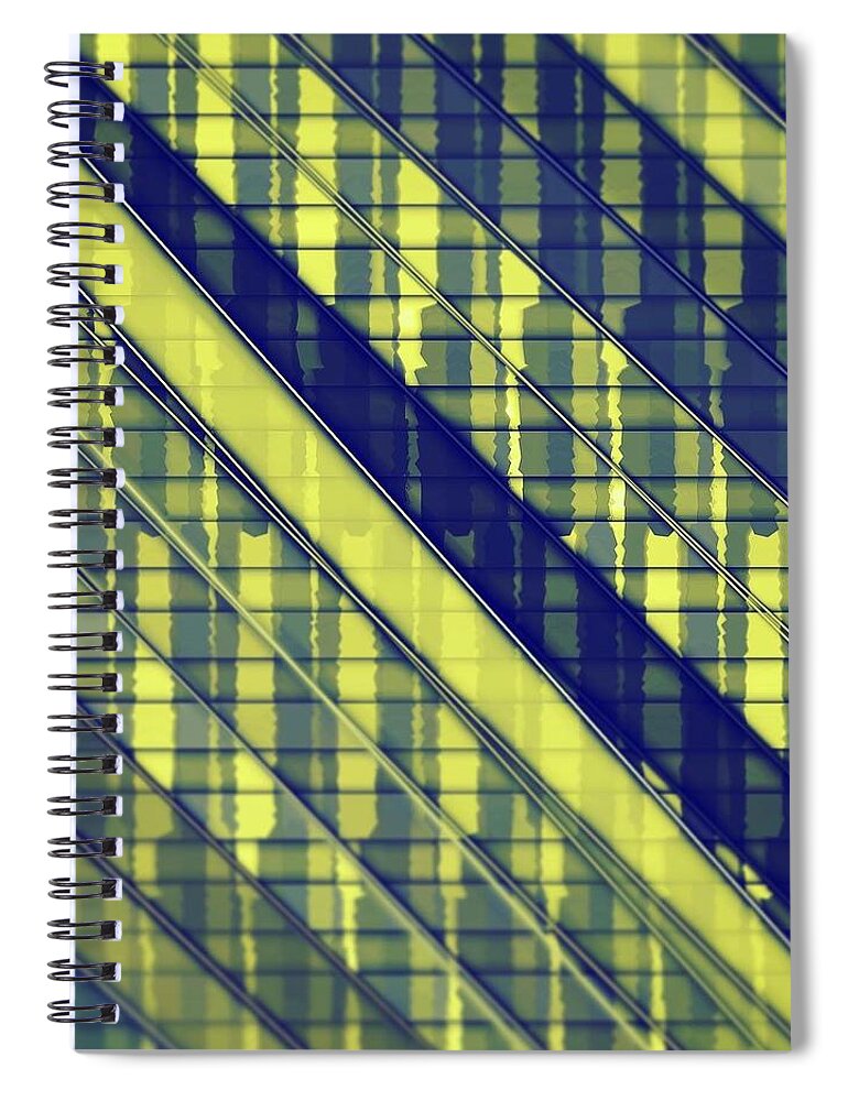 Abstract Spiral Notebook featuring the digital art Pattern 52 by Marko Sabotin