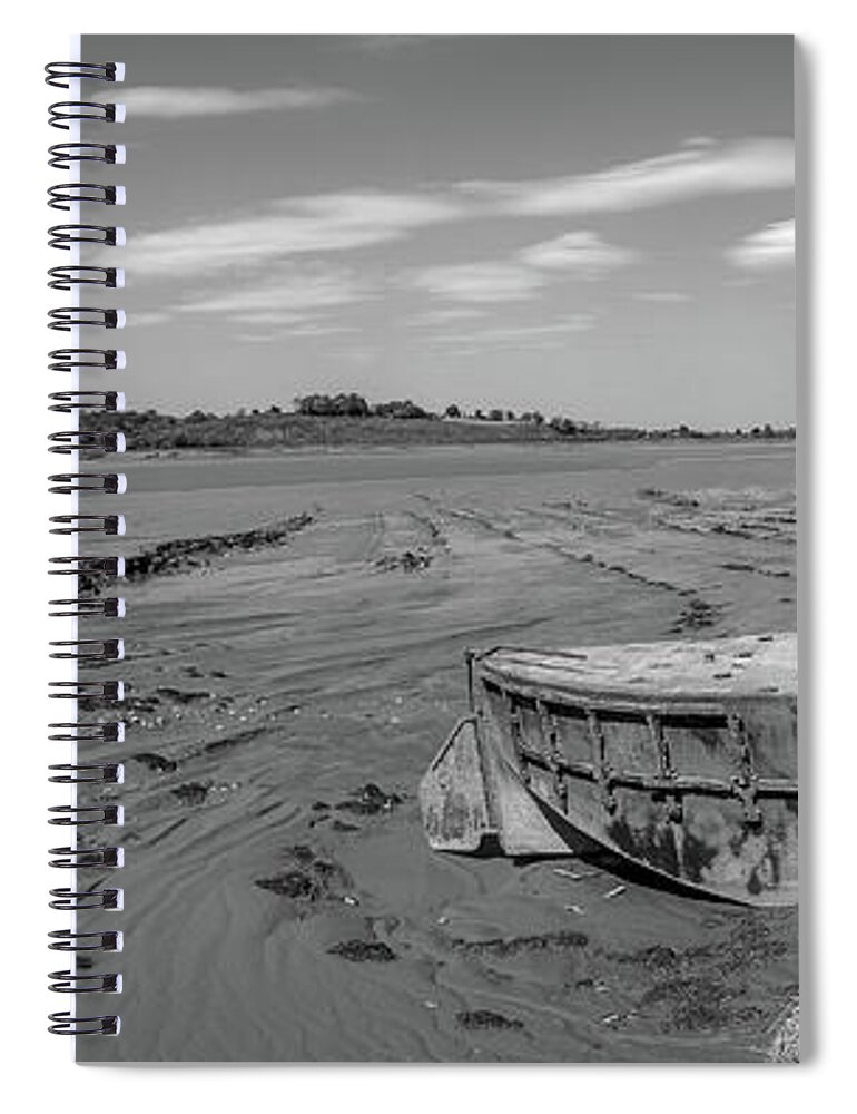 Britain Spiral Notebook featuring the photograph Picturesque Gloucestershire - Purton Hulks #1 by Seeables Visual Arts