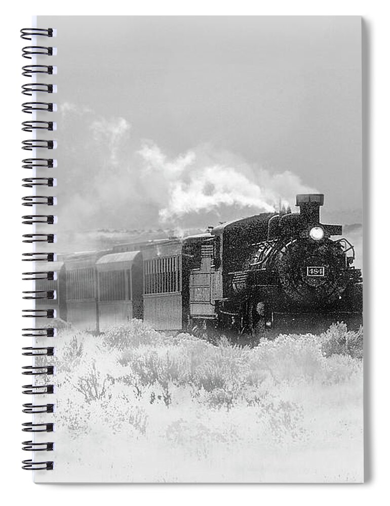 Winter Spiral Notebook featuring the photograph Polar Express #1 by Michael Ciskowski