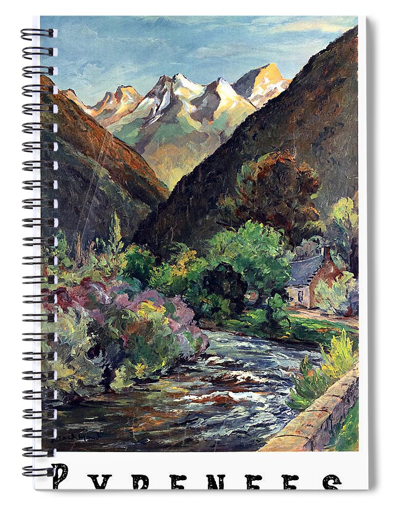 Pyrenees Spiral Notebook featuring the digital art Pyrenees #1 by Long Shot