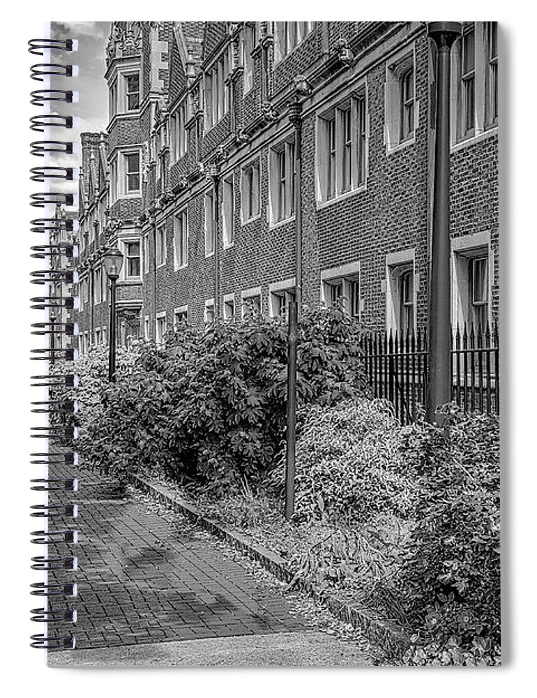 U-penn Spiral Notebook featuring the photograph Quadrangle Dorms University of Pennsylvania #1 by Susan Candelario