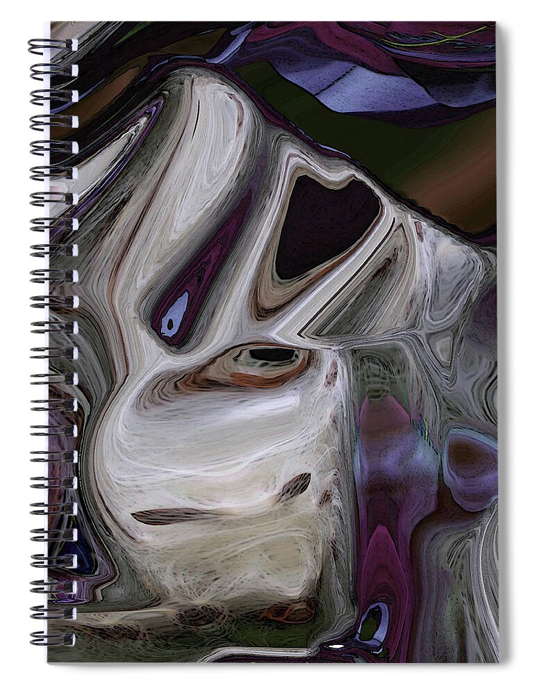 Hound Spiral Notebook featuring the photograph Querulous Hound #2 by Wayne King