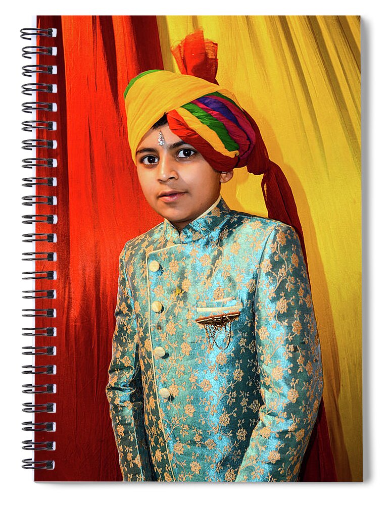 India Spiral Notebook featuring the photograph Like A King - Rajasthan Desert, India by Earth And Spirit