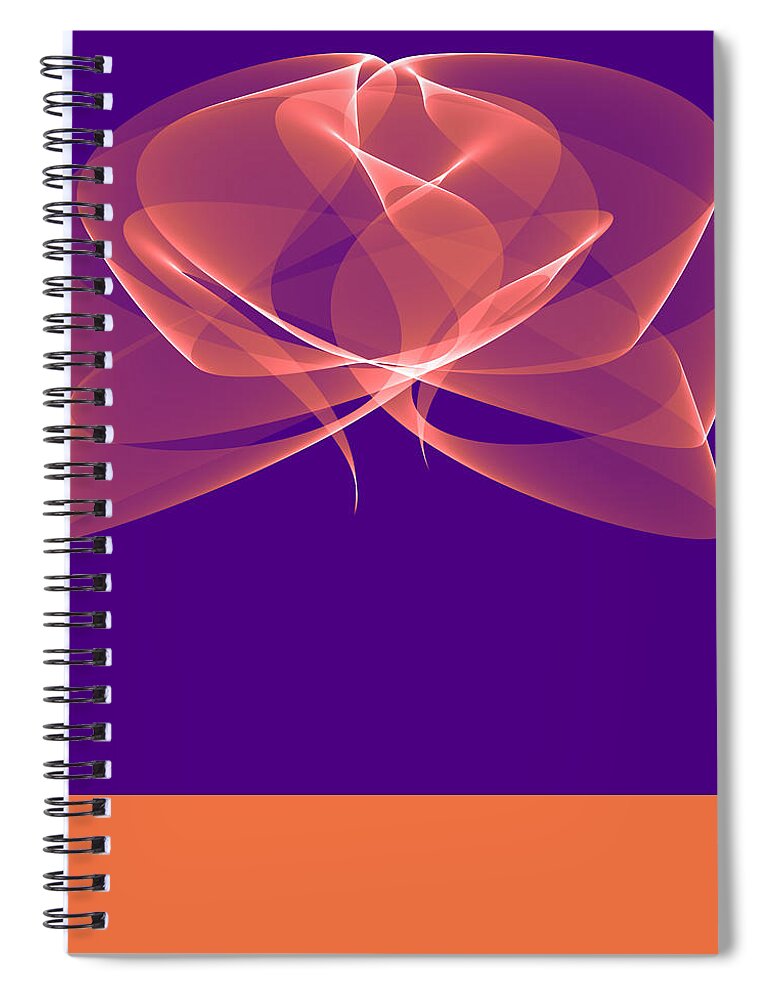 City Abstractions Spiral Notebook featuring the painting Red Rose #1 by Anand Swaroop Manchiraju