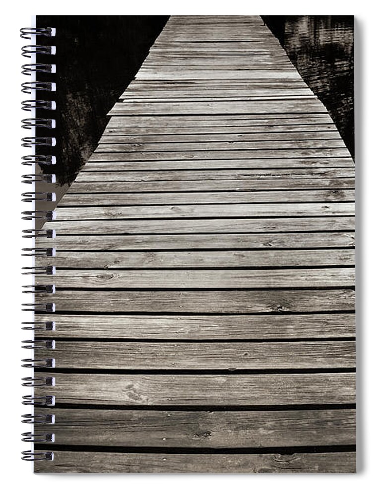 Trail Spiral Notebook featuring the photograph Reflective Walk #1 #1 by Jennifer Wright