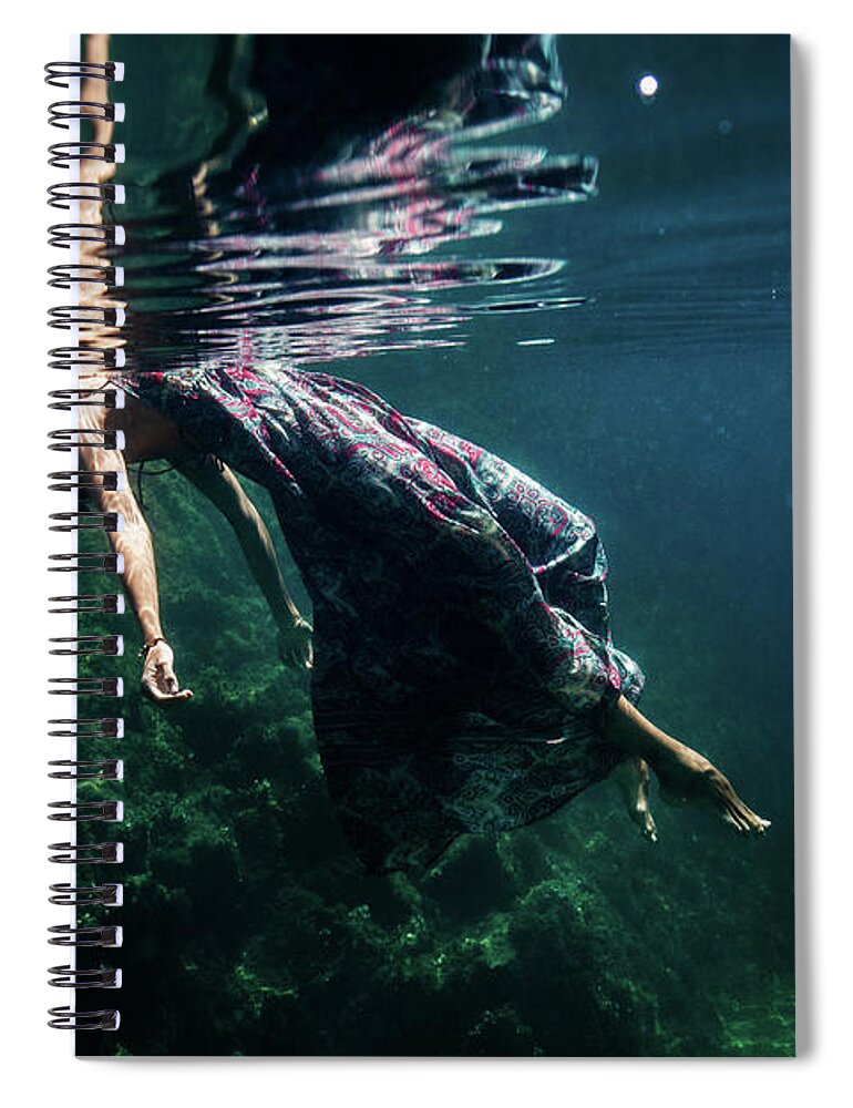 Underwater Spiral Notebook featuring the photograph Rest by Gemma Silvestre