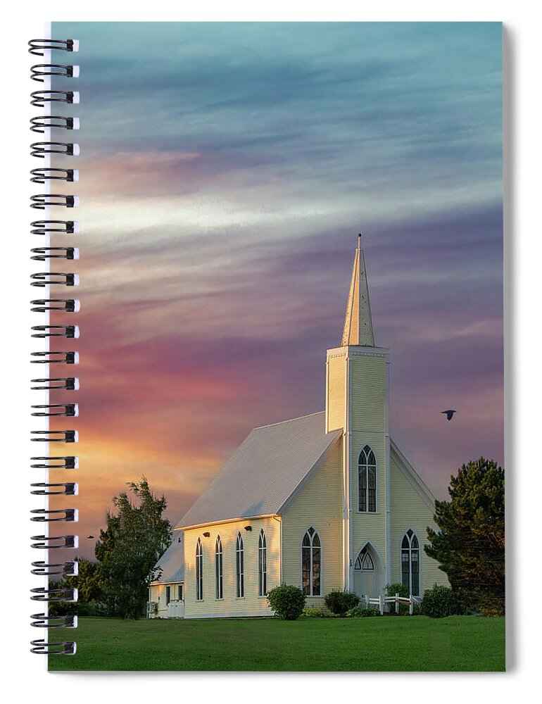 Prince Edward Island Spiral Notebook featuring the photograph Resurrection Sunrise #2 by Marcy Wielfaert