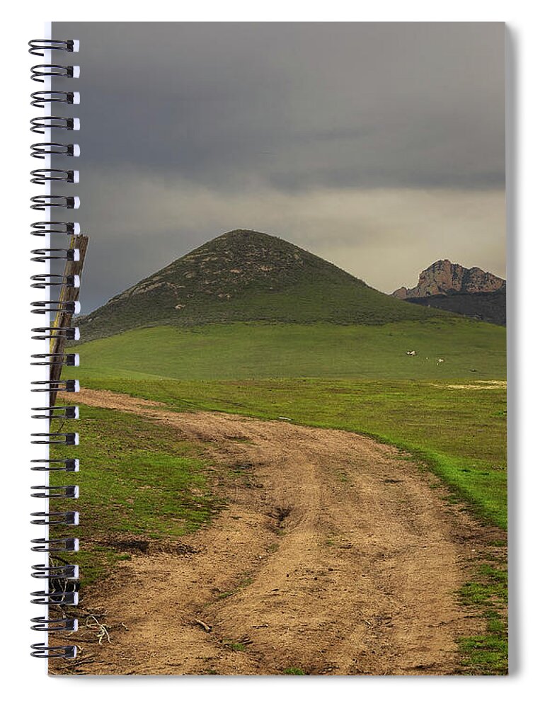  Spiral Notebook featuring the photograph San Luis Obispo #2 by Lars Mikkelsen