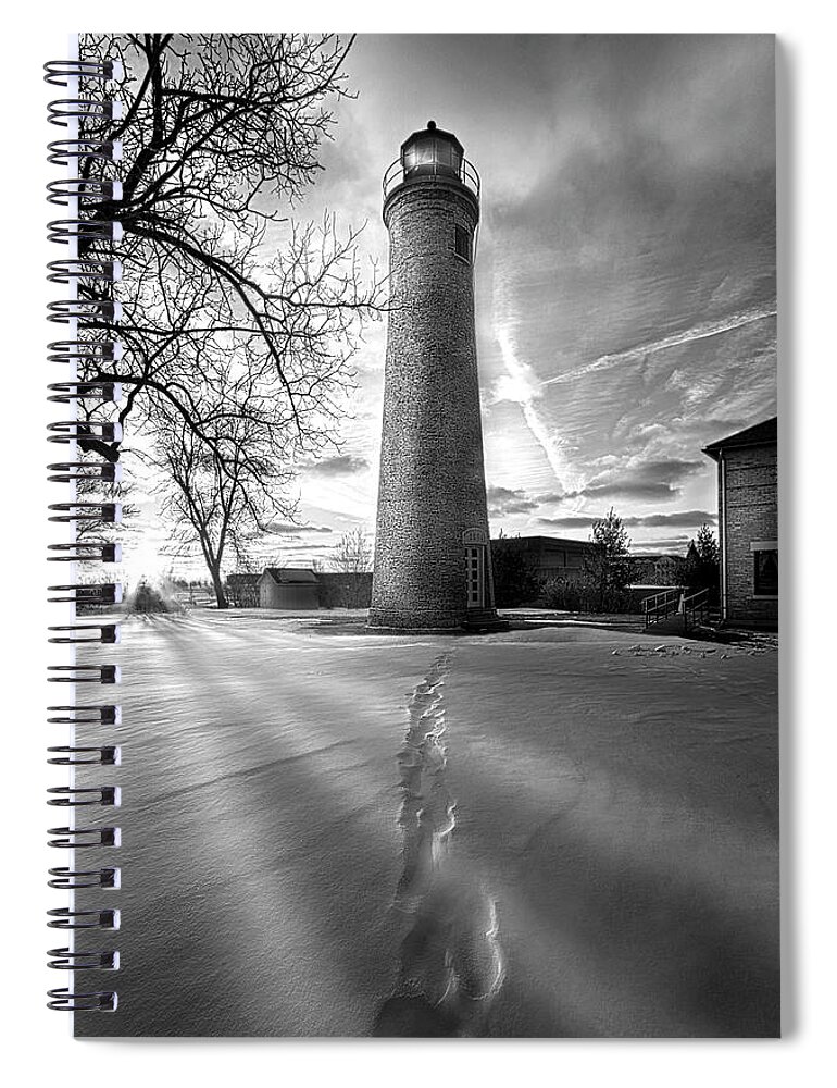 Sun Spiral Notebook featuring the photograph Showing the Way #1 by Phil Koch