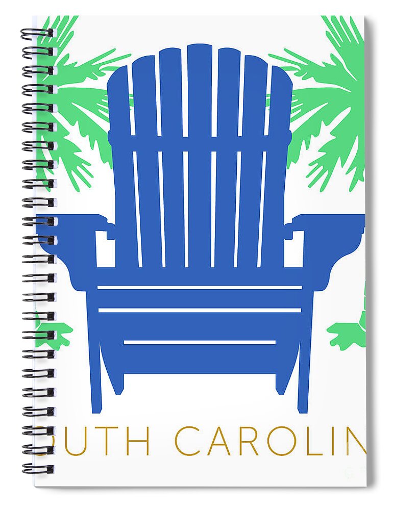 South Carolina Spiral Notebook featuring the digital art South Carolina #1 by Sam Brennan
