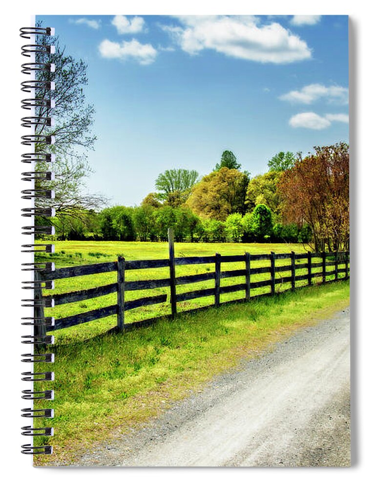 Color Spiral Notebook featuring the photograph Spring on the Farm -2 #1 by Alan Hausenflock