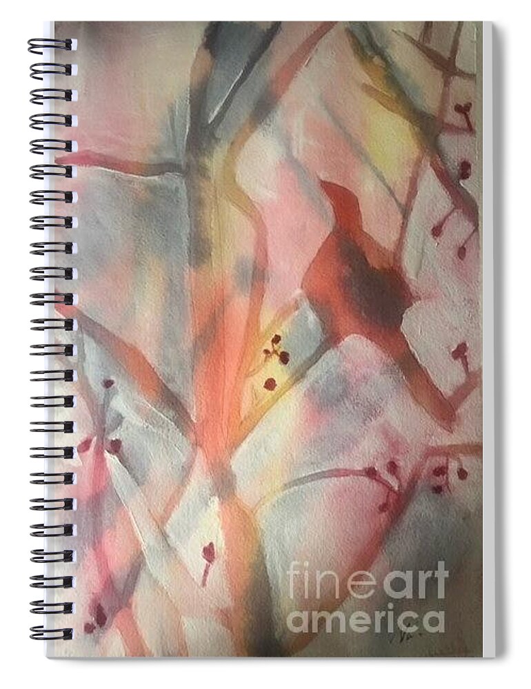 Mixed Media: Watercolour Spiral Notebook featuring the painting Ponder by Nina Jatania
