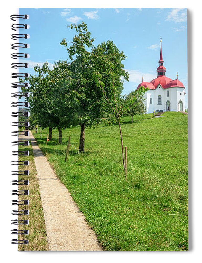 St. Ottilien Spiral Notebook featuring the photograph St Ottilien - Switzerland #1 by Joana Kruse