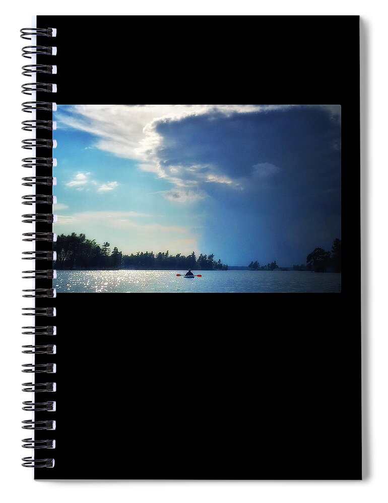 Bird Spiral Notebook featuring the photograph Storm Brewing2 by Robert Dann