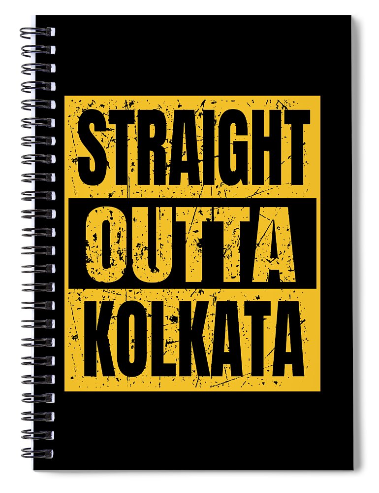 Kolkata Spiral Notebook featuring the digital art Straight Outta Kolkata #1 by Brian E Underwood