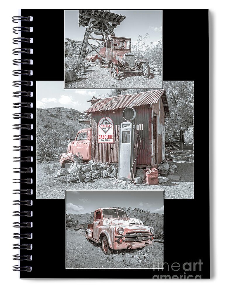 Vintage Spiral Notebook featuring the photograph Survivors 2 #1 by Darrell Foster