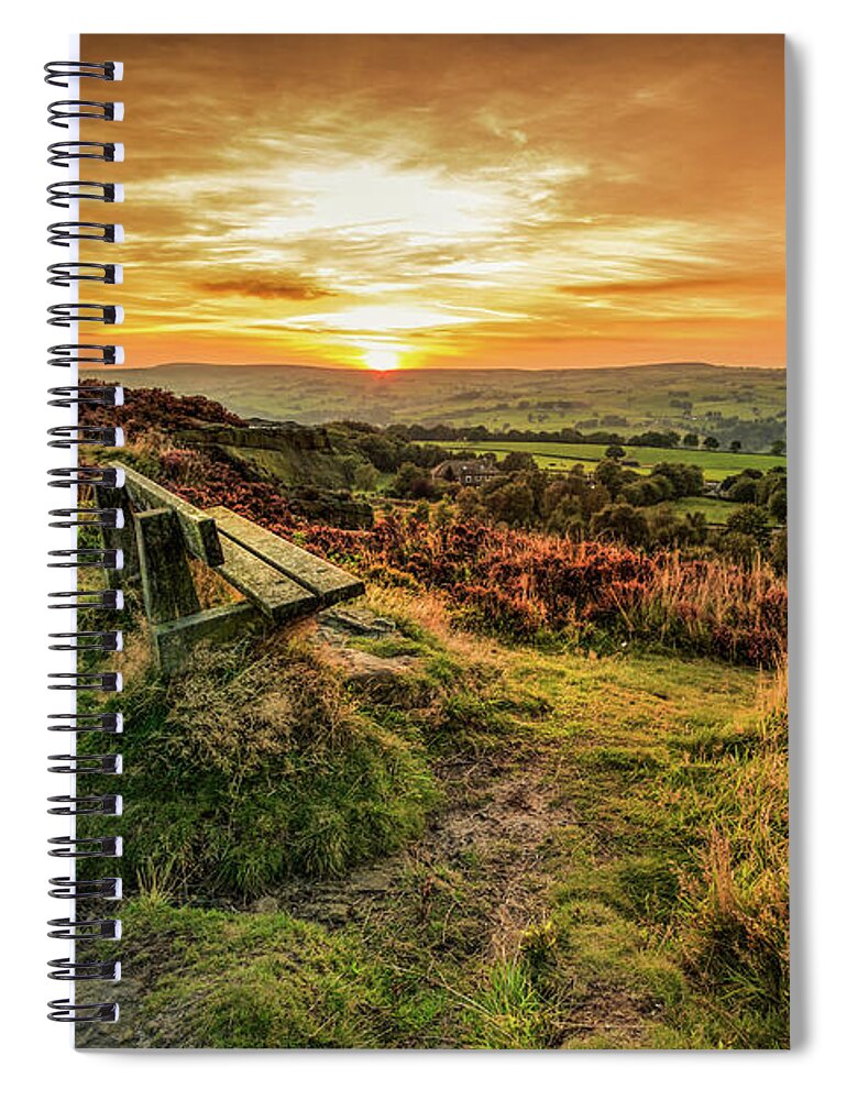 Growth Spiral Notebook featuring the photograph Take a seat - #2 by Chris Smith