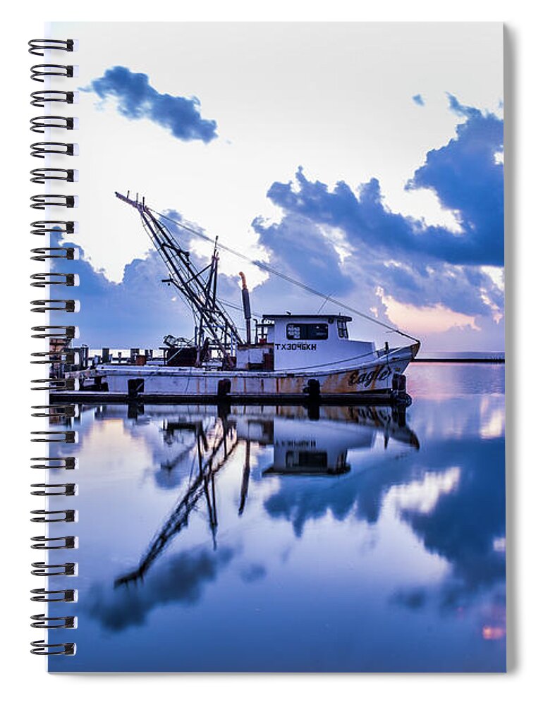 Blue Spiral Notebook featuring the photograph The Blues by Christopher Rice