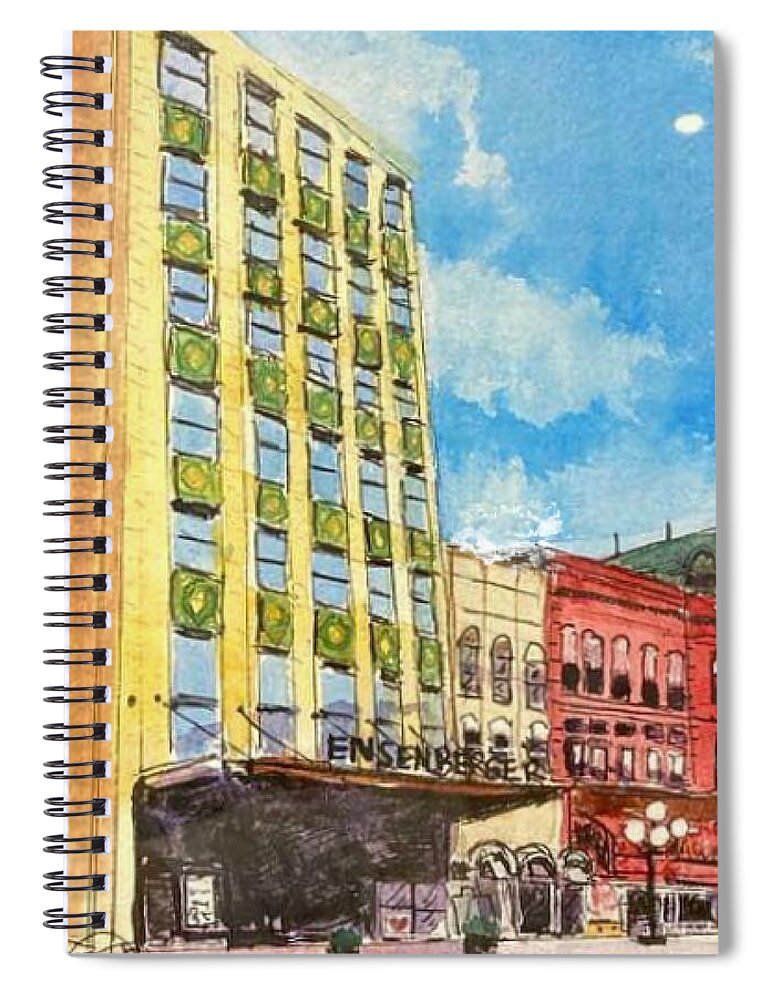  Spiral Notebook featuring the painting The Ensenberger #1 by Eileen Backman