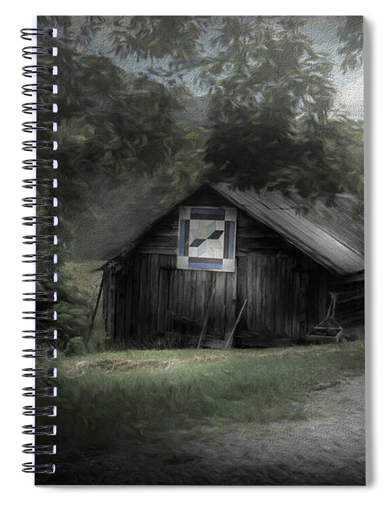 Kentucky Spiral Notebook featuring the digital art The Old Place #2 by Marvin Spates