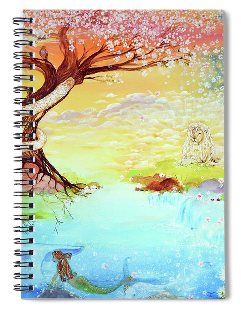 Tree Of Life Spiral Notebook featuring the painting This Is A Story For You To Tell by Ashleigh Dyan Bayer