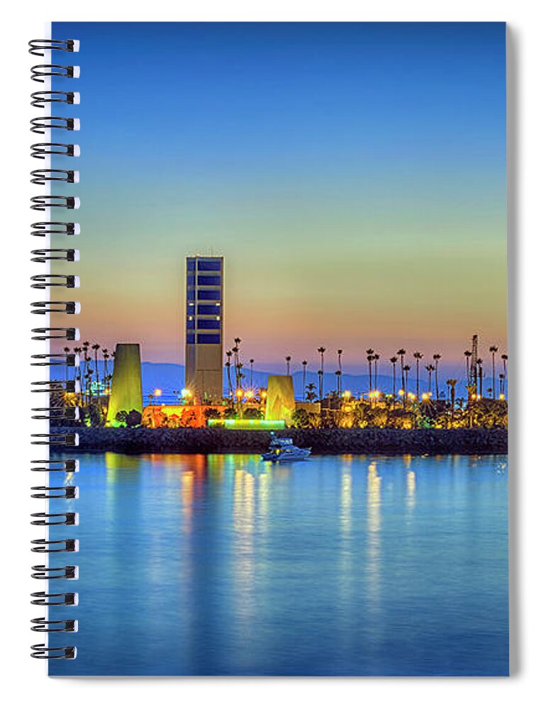 Thums Island White Spiral Notebook featuring the photograph Thums Island White Long Beach by David Zanzinger