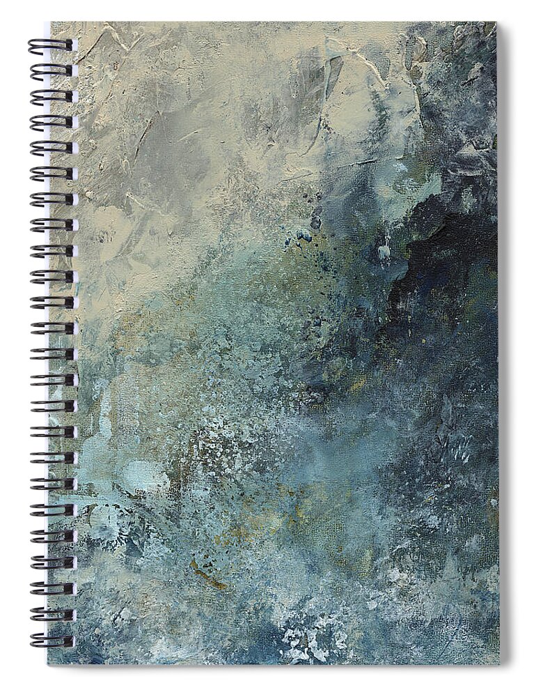 Abstract Spiral Notebook featuring the painting Unearthed #1 by Jai Johnson