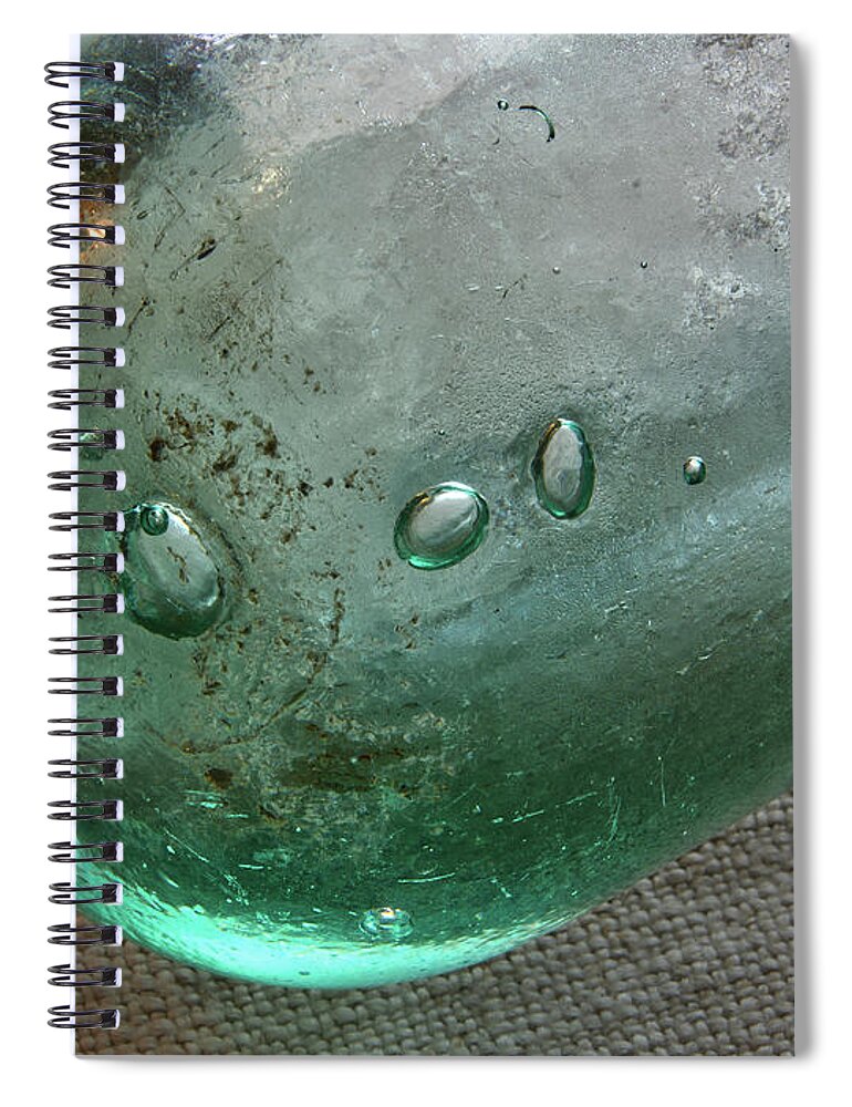 Glass Spiral Notebook featuring the photograph Vintage Glass #1 by Phil Perkins