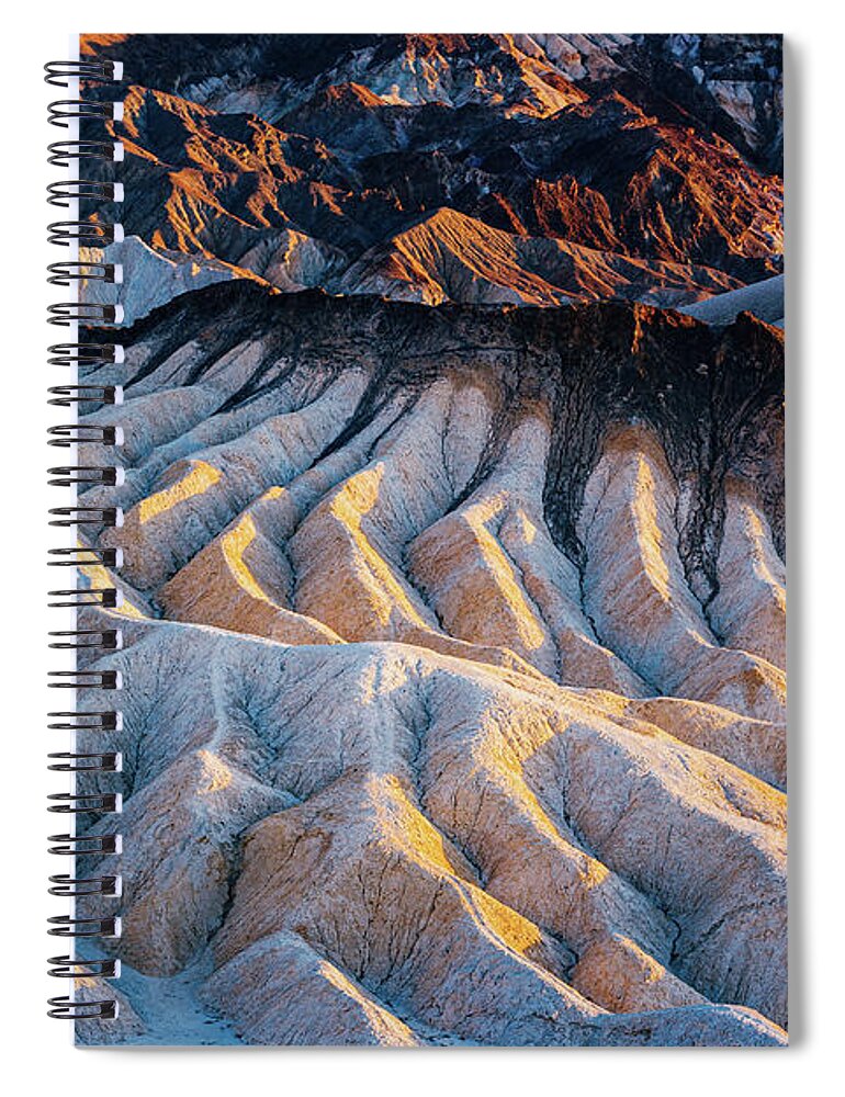 Zabriskie Point Spiral Notebook featuring the photograph Zabriskie Point #1 by Francesco Riccardo Iacomino