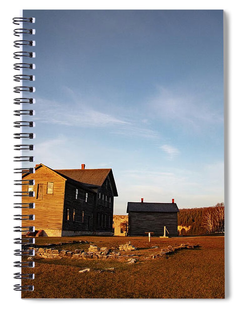 Ghost Town Spiral Notebook featuring the photograph Historic Fayette State Park in Michigan #10 by Eldon McGraw