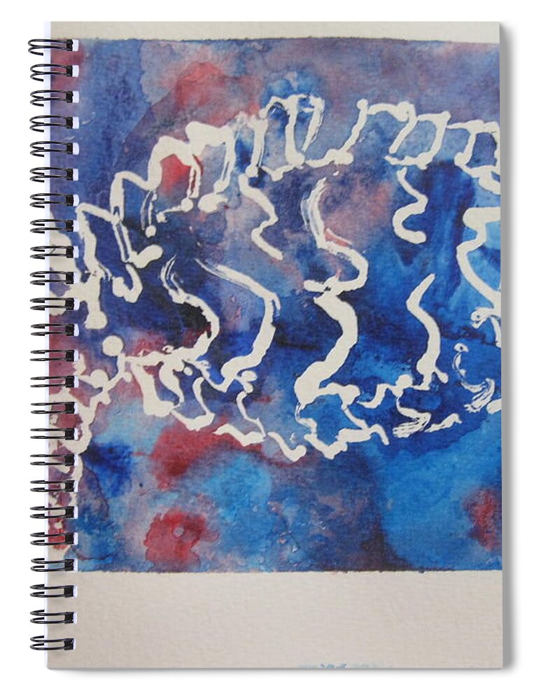  Spiral Notebook featuring the drawing 102-1207 by AJ Brown