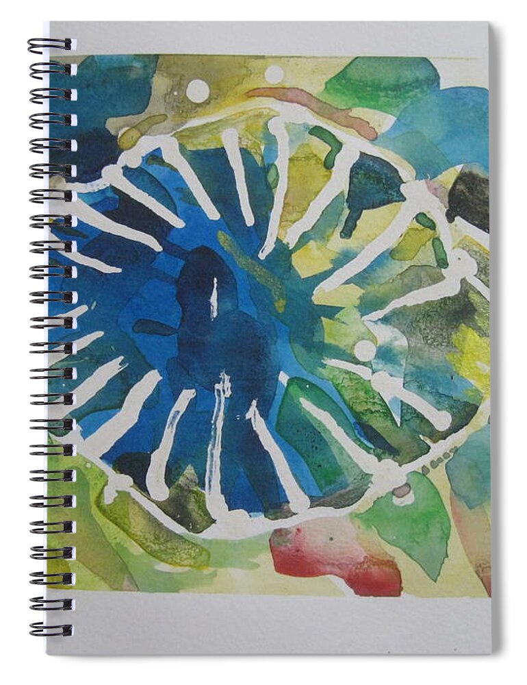  Spiral Notebook featuring the drawing 102-1217 by AJ Brown