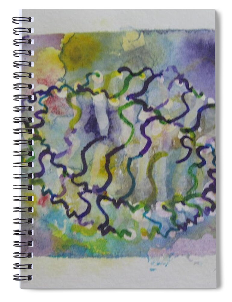  Spiral Notebook featuring the drawing 102-1222 by AJ Brown