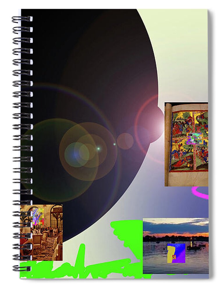 Walter Paul Bebirian: Volord Kingdom Art Collection Grand Gallery Spiral Notebook featuring the digital art 11-3-2021e by Walter Paul Bebirian