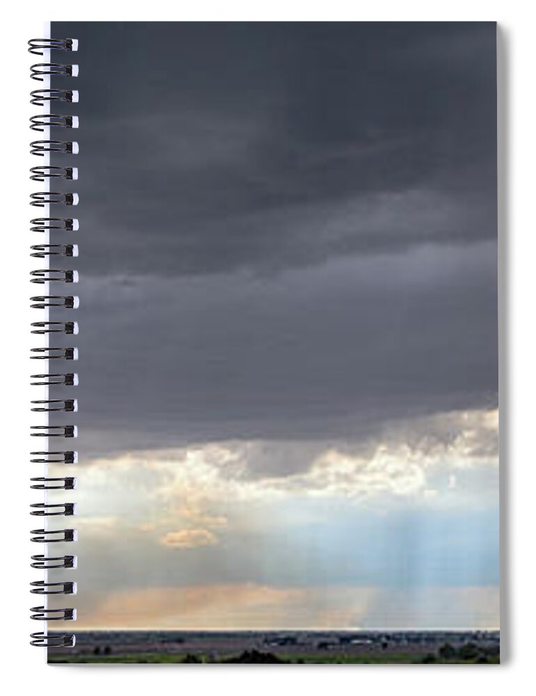 Nebraskasc Spiral Notebook featuring the photograph Afternoon Nebraska Thunderstorms #11 by Dale Kaminski