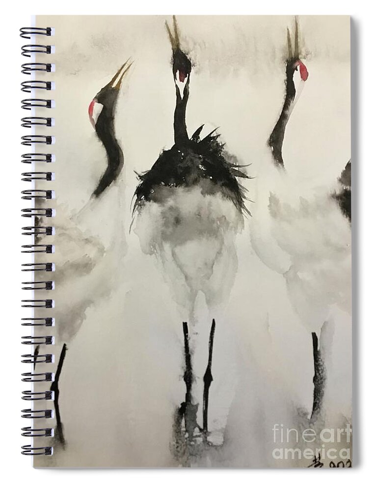 1142021 Spiral Notebook featuring the painting 1142021 by Han in Huang wong