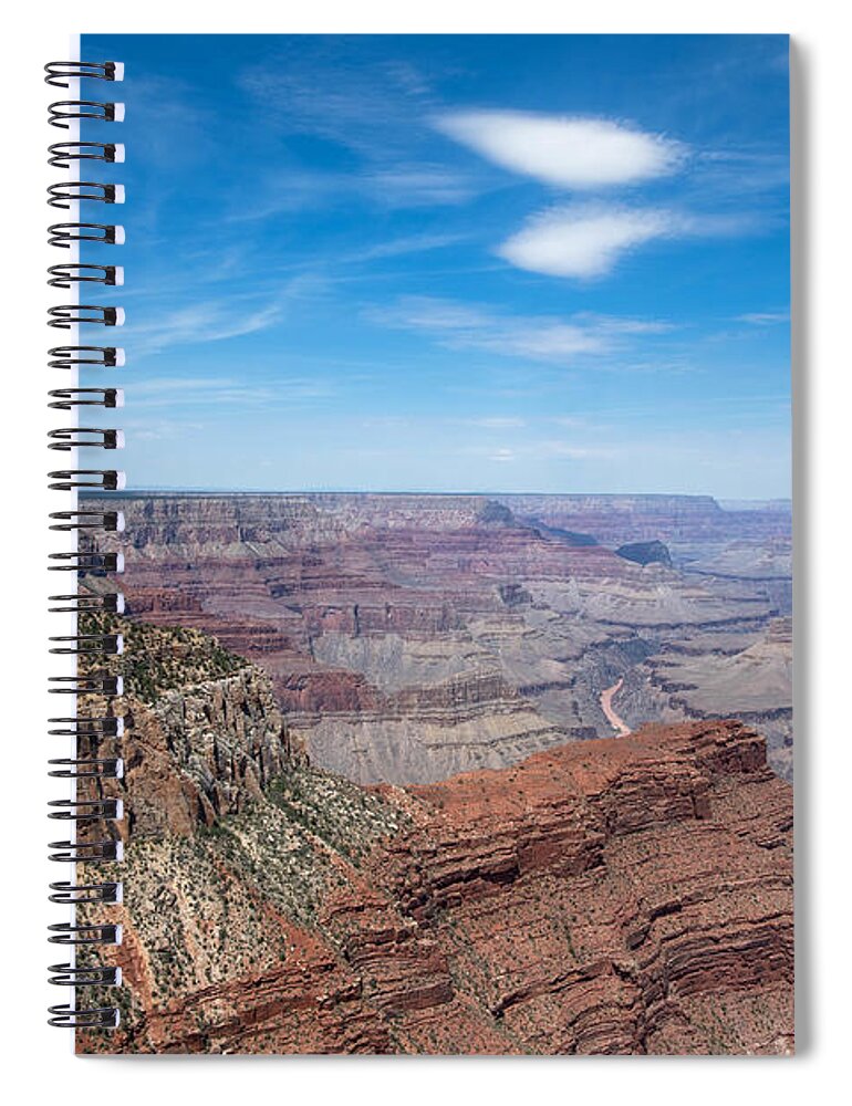 The Grand Canyon Spiral Notebook featuring the digital art The Grand Canyon by Tammy Keyes