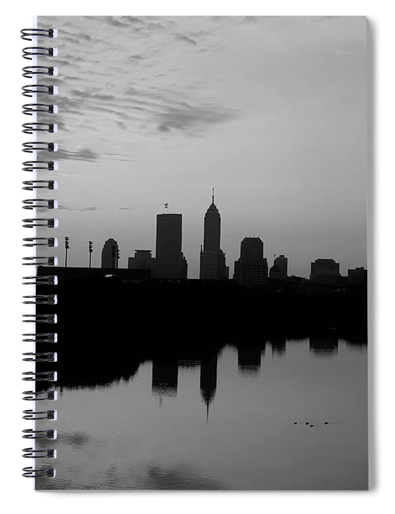 8368 Spiral Notebook featuring the photograph Indianapolis Sunrise #17 by FineArtRoyal Joshua Mimbs