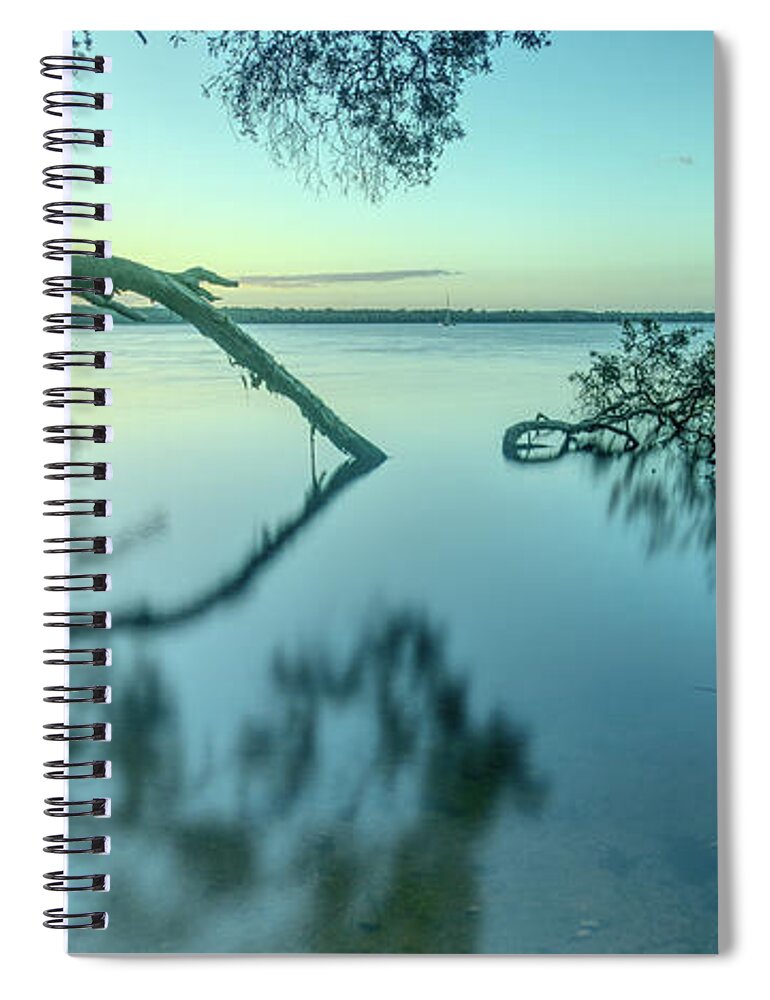 Lake Spiral Notebook featuring the photograph 1807set by Nicolas Lombard